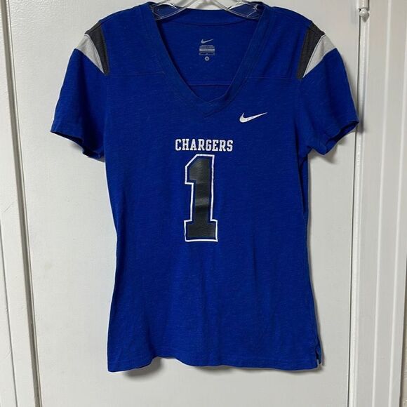 NIKE NFL LA Los Angeles CHARGERS Women's Medium T-shirt Top - Picture 1 of 5